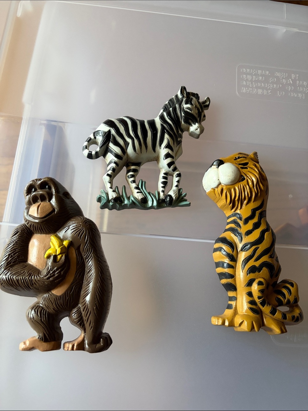 Home Interiors Zoo Animal Wall Accents - Black, White, Brown & Yellow